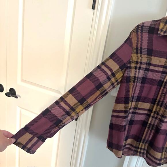 Faherty Legend Sweater Shirt Lolita Plaid Long Sleeve Button Down Small - FLAW - Picture 4 of 11